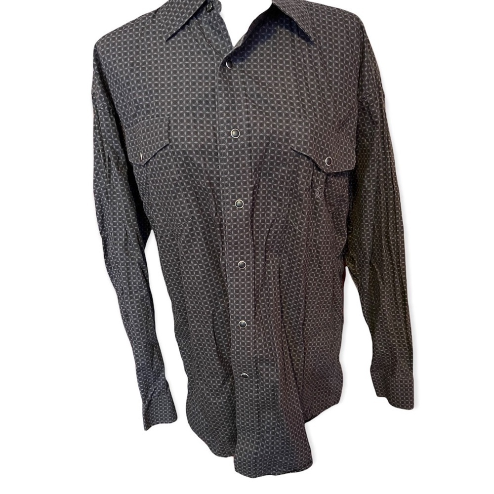 Panhandle Slim Western Snap Button Shirt M